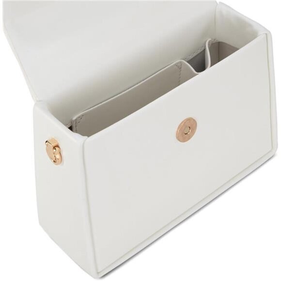 Small Top Handle Elegant, Square Bag White - Picture 4 of 6